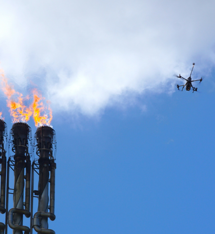 Aeromon Drone Measuring Flaring